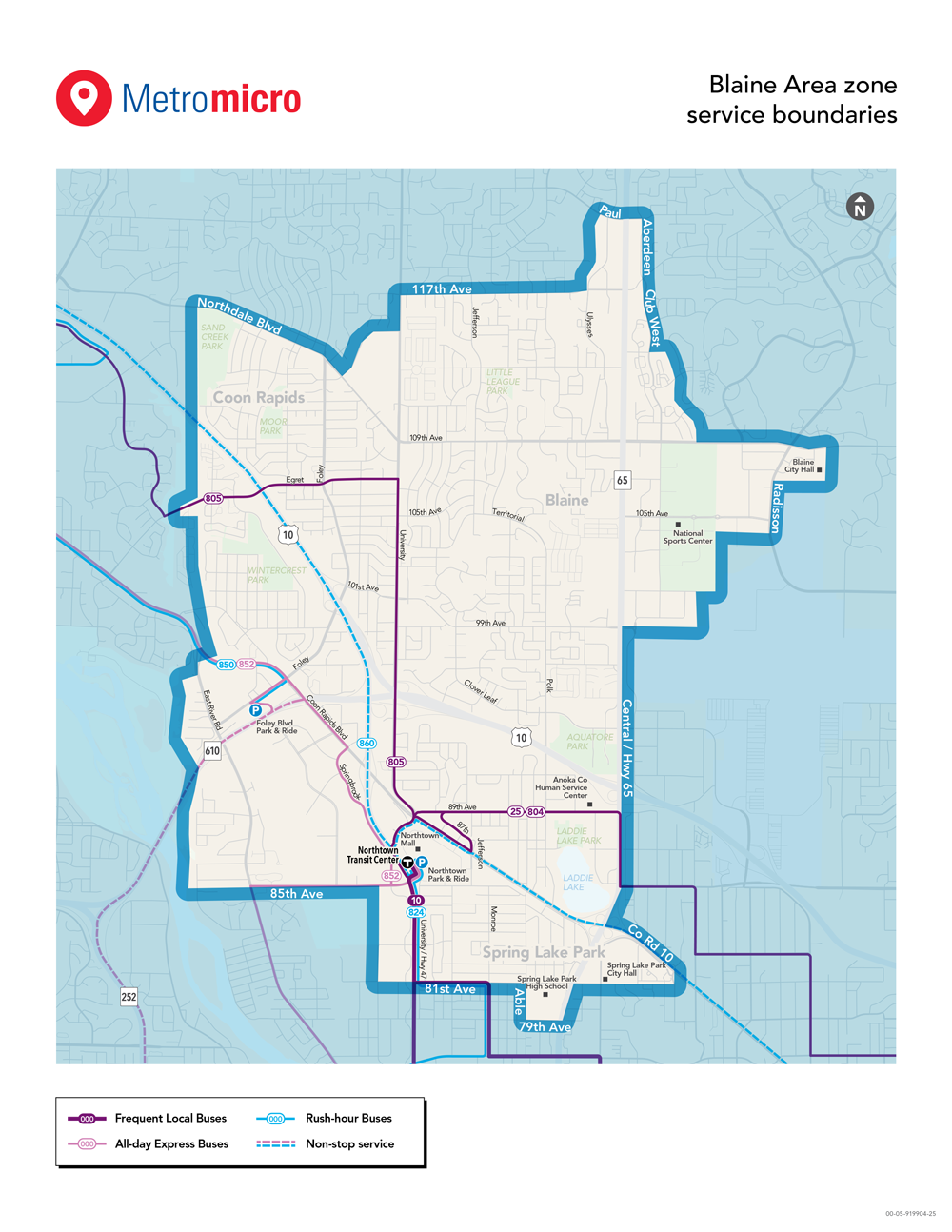 Map of Blaine for micro